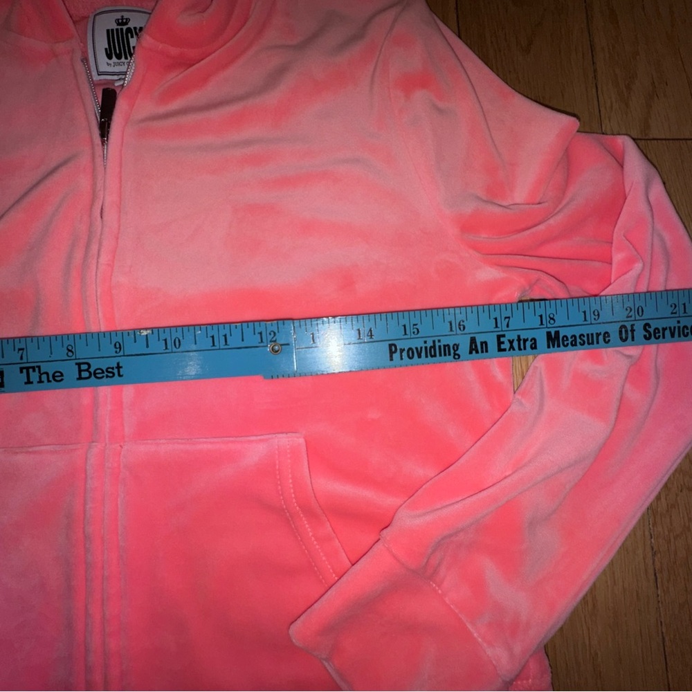 Juicy Couture Pink Crystal Logo Velour Zip Hoodie - Picture 15 of 15